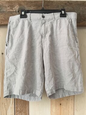Patagonia Hemp Cotton Shorts Mens 34 Gray Outdoor Casual Lightweight